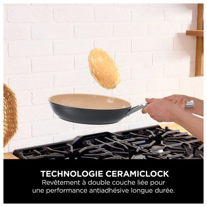 Wok en céramique - Ninja - ExtendedLife CW90928EUI - 28 cm sans couvercle - Sans PFAS ni PFOA - Garantie 5 ans Wok en céramique - Ninja - ExtendedLife CW90928EUI - 28 cm sans couvercle - Sans PFAS ni PFOA - Garantie 5 ans