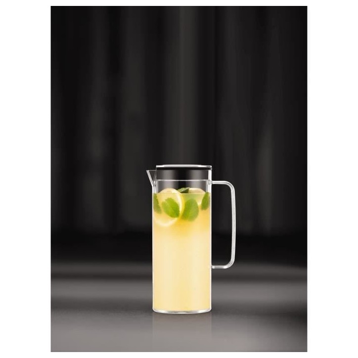 Pichet infuseur en plastique - BODUM - Melior - Couvercle - 1.2 l - Transparent