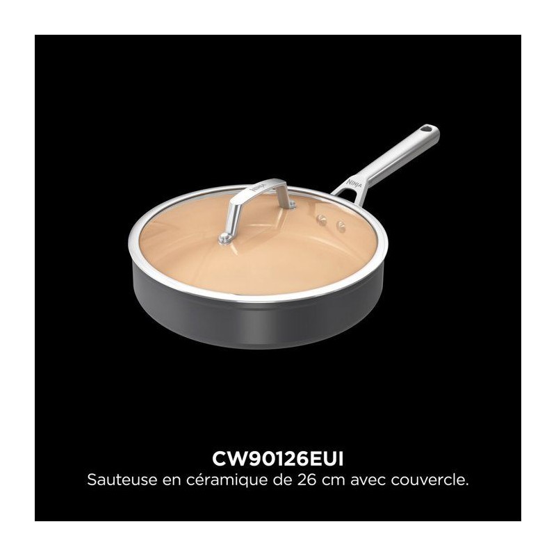 Sauteuse en céramique - Ninja - ExtendedLife CW90126EUI - 26 cm - San