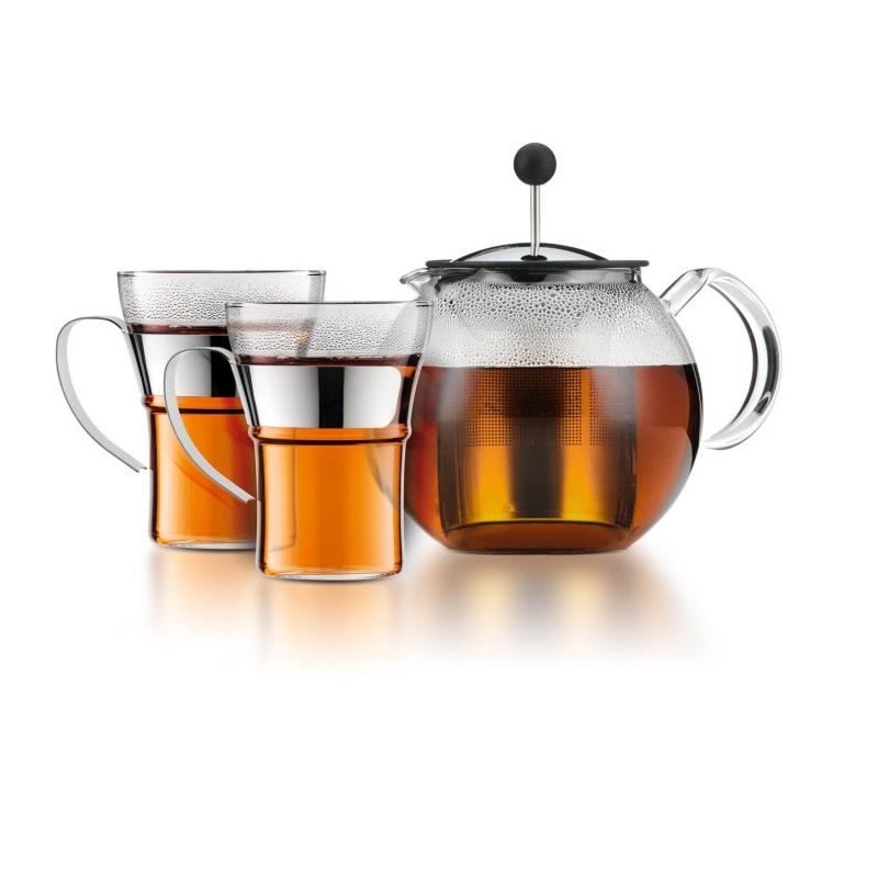 Théiere a piston - BODUM - ASSAM SET - 1.0 l avec couvercle, filtre i Théiere a piston - BODUM - ASSAM SET - 1.0 l avec couvercle, filtre i