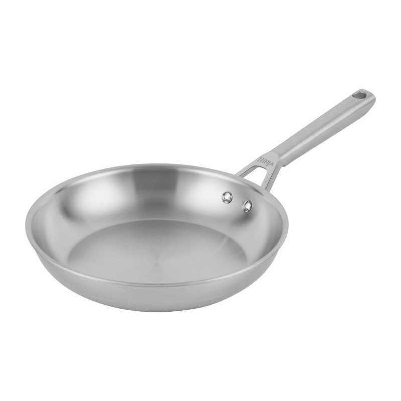 Poele 24cm inox - Ninja EverClad - C90024EUI - 3 couches inox 18/10 -