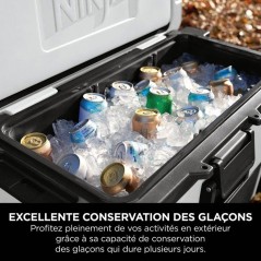 Glaciere roulante NINJA FrostVault 61 L - zone seche - blanc - FB265EU