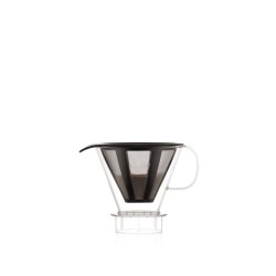 MELIOR Cafetiere, filtre permanent maille inox, 5 tasses, 0.6 l