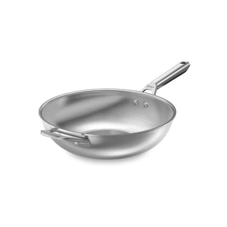 Wok en inox - Ninja - EverClad C90928EUI - 28 cm - Tri-ply, induction, four 300°C - Garantie 10 ans Wok en inox - Ninja - EverClad C90928EUI - 28 cm - Tri-ply, induction, four 300°C - Garantie 10 ans