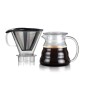 MELIOR Cafetiere, filtre permanent maille inox, 5 tasses, 0.6 l