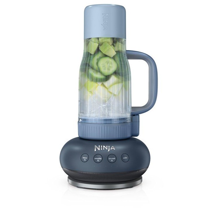 Blender - NINJA - BlendBoss DB351EUCY - 1200 W - 3 programmes - Gobelet 760 ml avec poignée - Sans BPA - Bleu nuit