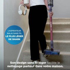 Aspirateur balai sans fil Shark PowerLite BU1621EU, léger - capteur FloorDetect - brosse PowerFins - 40 min d'autonomie