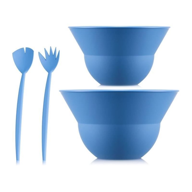 Ensemble de 2 bols 3 L et 4.9 L avec couverts a salade - BODUM - Topee Ensemble de 2 bols 3 L et 4.9 L avec couverts a salade - BODUM - Topee