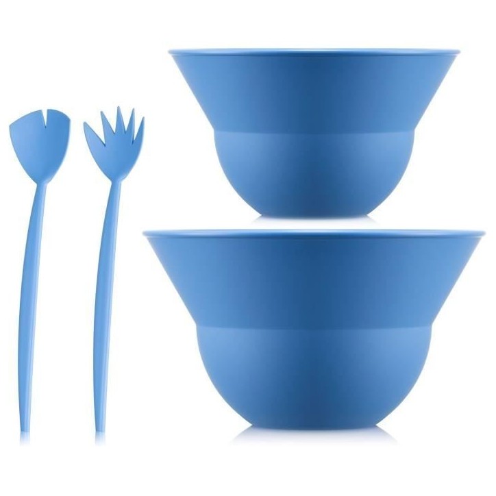 Ensemble de 2 bols 3 L et 4.9 L avec couverts a salade - BODUM - Topee - Matisse Ensemble de 2 bols 3 L et 4.9 L avec couverts a salade - BODUM - Topee - Matisse