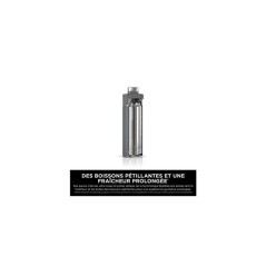 Gourde isotherme Thirsti - NINJA - Gris- 700 ml - Acier inoxydable