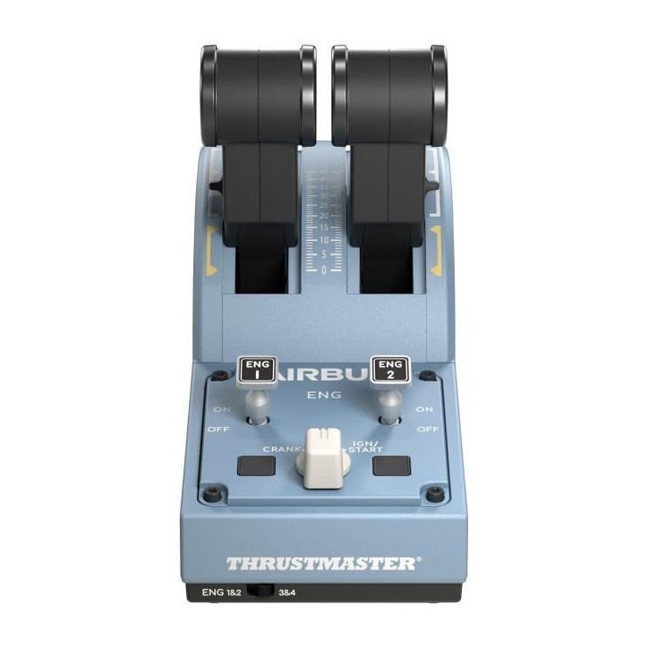 THRUSTMASTER Joystick TCA Officer Pack Airbus Edition : Réplique ergonomique du Mini-manche et Quadrant Airbus THRUSTMASTER Joystick TCA Officer Pack Airbus Edition : Réplique ergonomique du Mini-manche et Quadrant Airbus