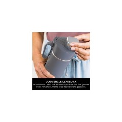 Gourde isotherme Thirsti - NINJA - Gris- 700 ml - Acier inoxydable