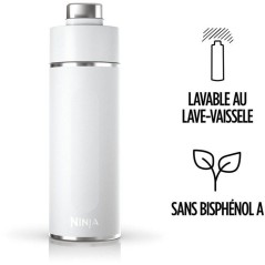 Gourde isotherme Thirsti - NINJA - Gris Foncé - 530 ml - Acier inoxyd