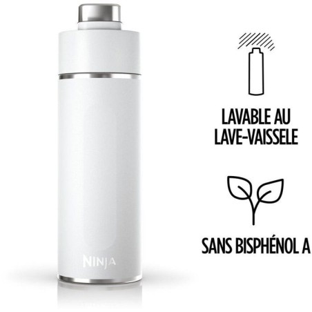 Gourde isotherme Thirsti - NINJA - Gris Foncé - 530 ml - Acier inoxyd