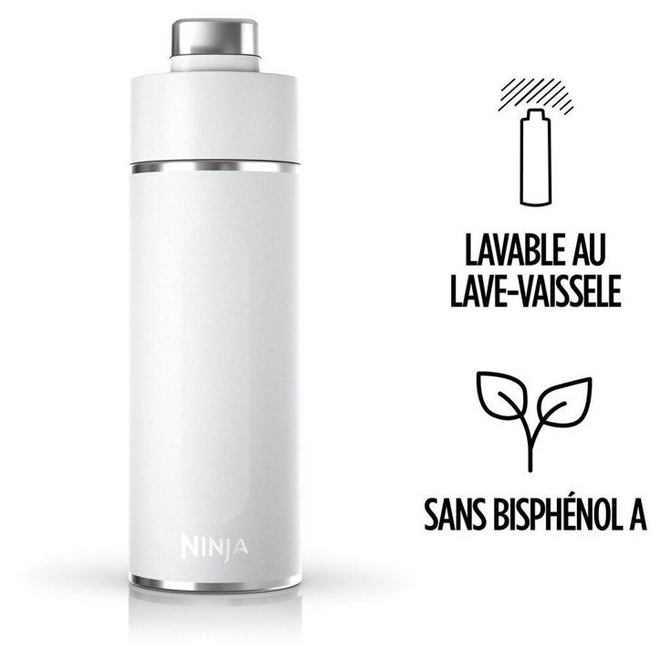 Gourde isotherme Thirsti - NINJA - Gris Foncé - 530 ml - Acier inoxydable