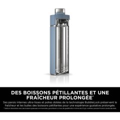 Gourde isotherme Thirsti - NINJA - Bleu Denim - 530 ml - Acier inoxyda