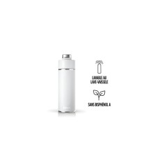 Gourde isotherme Thirsti - NINJA - Blanche - 700 ml - Acier inoxydable