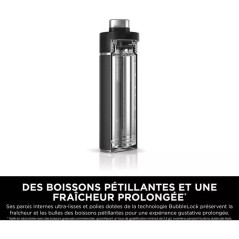 Gourde isotherme Thirsti - NINJA - Noir - 530 ml - Acier inoxydable