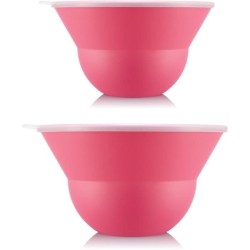 Ensemble de 2 saladiers 3 l et 4.9 l avec couvercle silicone - BODUM -