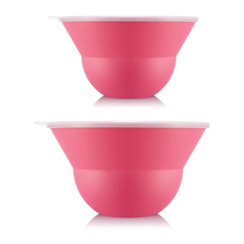 Ensemble de 2 saladiers 3 l et 4.9 l avec couvercle silicone - BODUM - Ensemble de 2 saladiers 3 l et 4.9 l avec couvercle silicone - BODUM -
