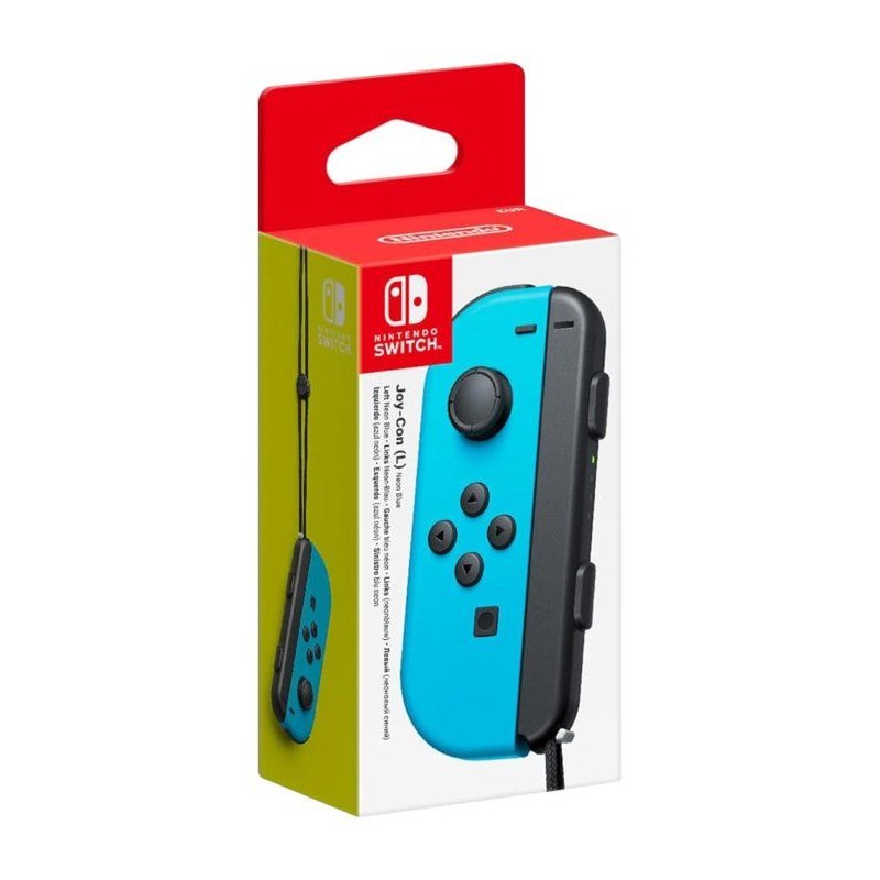 Manette Joy-Con gauche Bleu Néon pour Nintendo Switch (Batterie rempl
