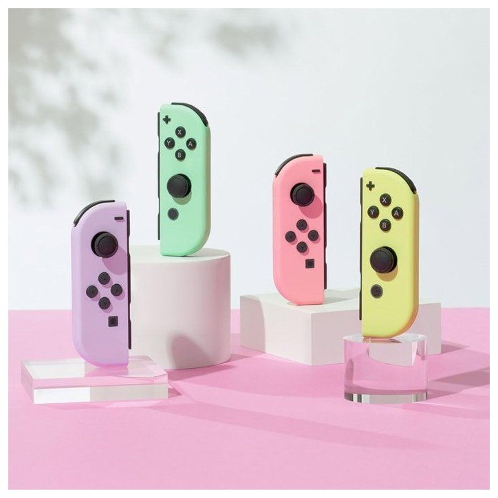 Paire de manettes Joy-Con Violet Pastel & Vert Pastel pour Nintendo Switch (Batterie remplaçable) Paire de manettes Joy-Con Violet Pastel & Vert Pastel pour Nintendo Switch (Batterie remplaçable)