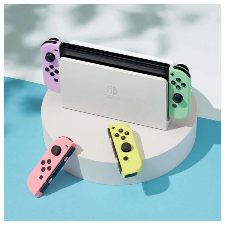 Paire de manettes Joy-Con Violet Pastel & Vert Pastel pour Nintendo Switch (Batterie remplaçable) Paire de manettes Joy-Con Violet Pastel & Vert Pastel pour Nintendo Switch (Batterie remplaçable)