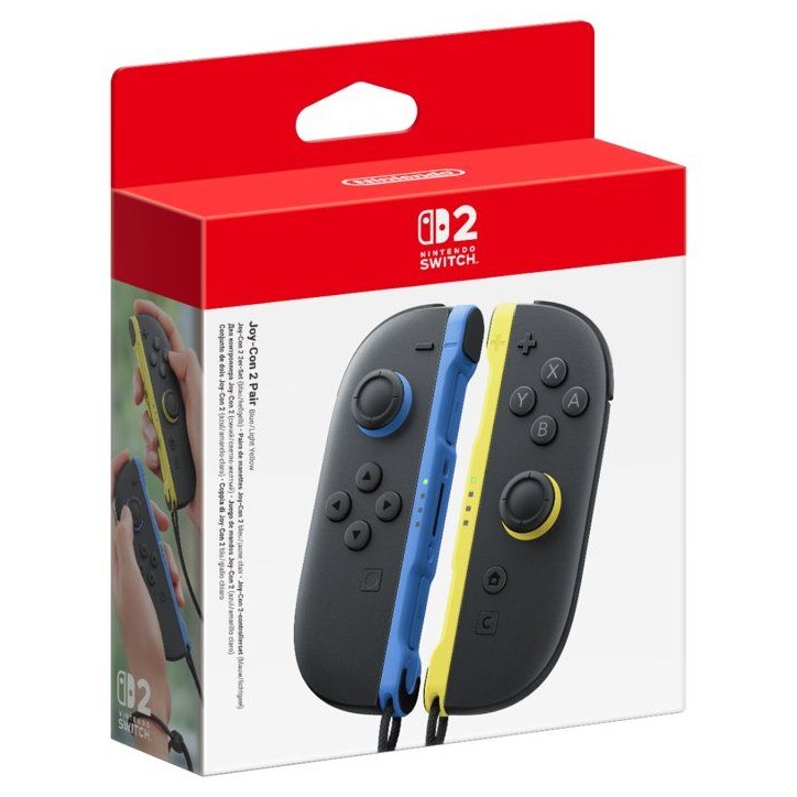 Paire de manettes Joy-Con 2 Bleu & Jaune Clair pour Nintendo Switch 2 Paire de manettes Joy-Con 2 Bleu & Jaune Clair pour Nintendo Switch 2
