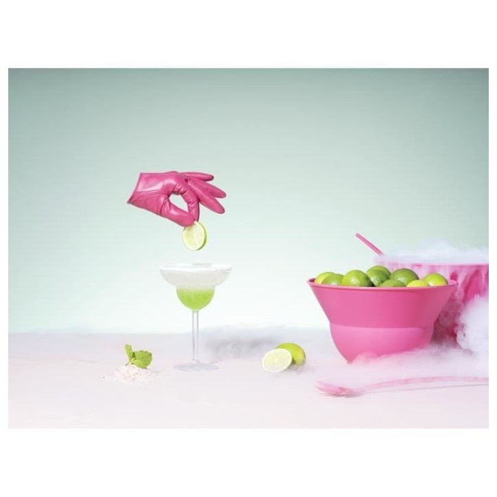 Ensemble de 2 saladiers 3 l et 4.9 l avec couvercle silicone - BODUM - Topee - Bubblegum