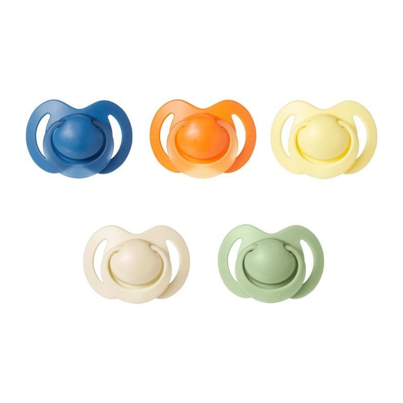 Lot de 5 sucettes orthodontiques - NUBY - Silicone - 18-36 mois - Mult