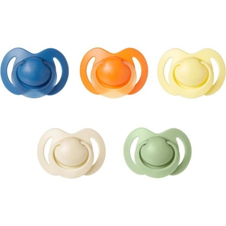 Lot de 5 sucettes orthodontiques - NUBY - Silicone - 18-36 mois - Mult