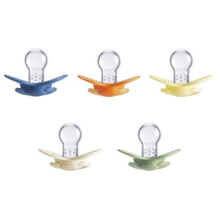 Lot de 5 sucettes orthodontiques - NUBY - Silicone - 18-36 mois - Multicolore Lot de 5 sucettes orthodontiques - NUBY - Silicone - 18-36 mois - Multicolore