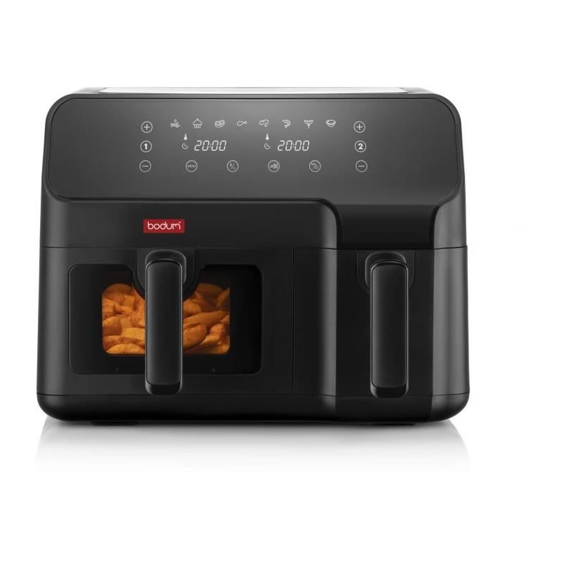 Friteuse sans huile - BODUM - Double compartiment 3,2L et 5,1L - 2700 Friteuse sans huile - BODUM - Double compartiment 3,2L et 5,1L - 2700