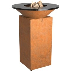 Brasero plancha - Bois - OFYR - 75 - Corten