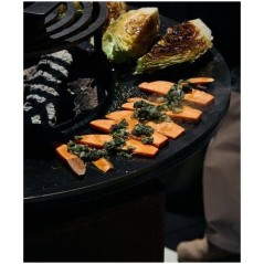 Brasero plancha - Bois - OFYR - 75 - Corten