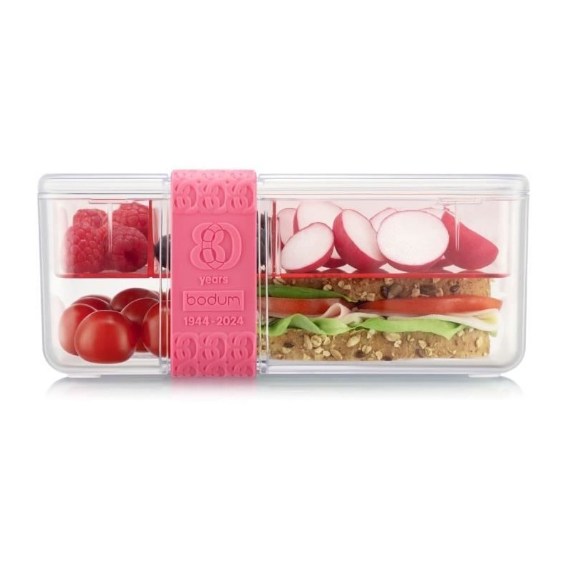 Lunch box compartimentée - BODUM - Topee - avec couverts - Bubblegum Lunch box compartimentée - BODUM - Topee - avec couverts - Bubblegum