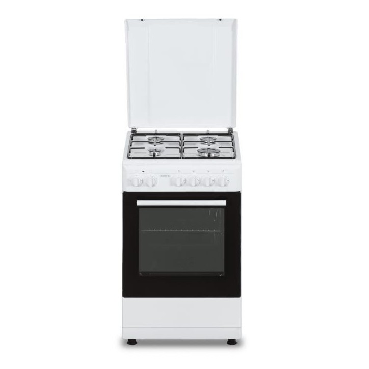 Cuisiniere gaz OCEANIC OCEACG50GW - 4 feux - L49,8 xP61 xH 86 cm - Blanc