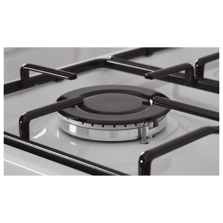 Cuisiniere gaz OCEANIC OCEACG50GW - 4 feux - L49,8 xP61 xH 86 cm - Blanc