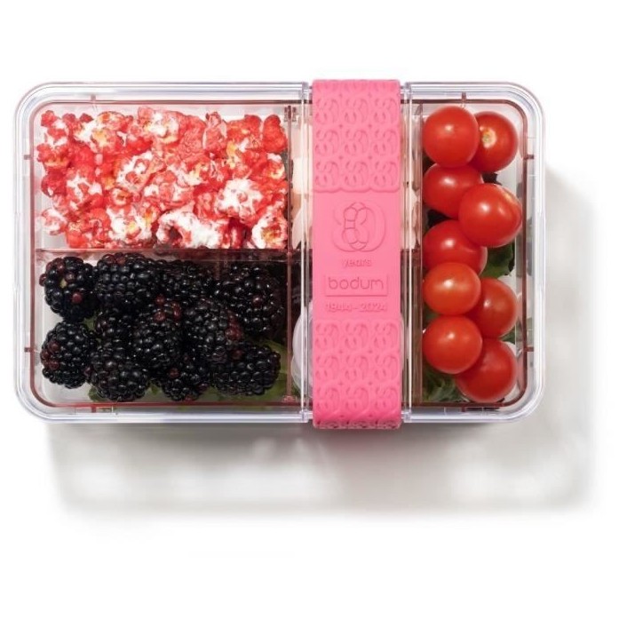 Lunch box compartimentée - BODUM - Topee - avec couverts - Bubblegum
