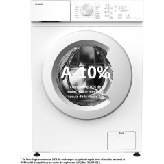Lave-linge 6 kg - 1000 trs/min - 16 progs dont 1 vapeur - L59,5 x P 41