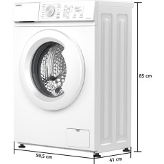 Lave-linge 6 kg - 1000 trs/min - 16 progs dont 1 vapeur - L59,5 x P 41