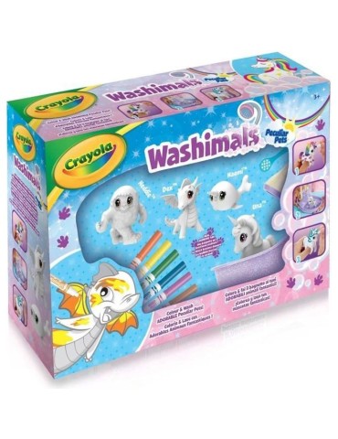 Crayola - Washimals Animaux fantastiques - Coffret de coloriage lavable pour enfants des 3 ans