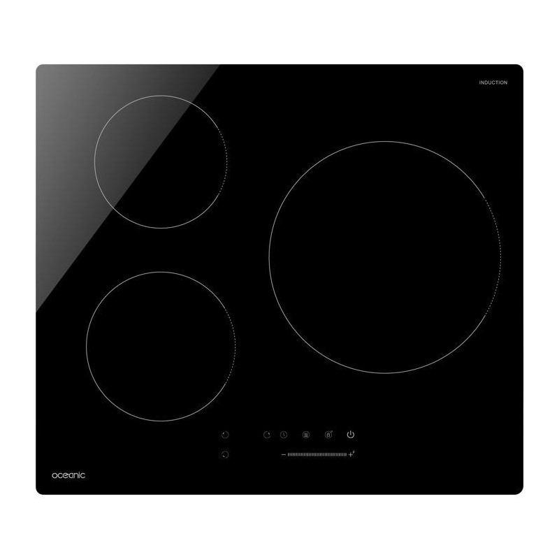Table de cuisson a induction - OCEANIC - 3 foyers - 6500W - L60 x P52
