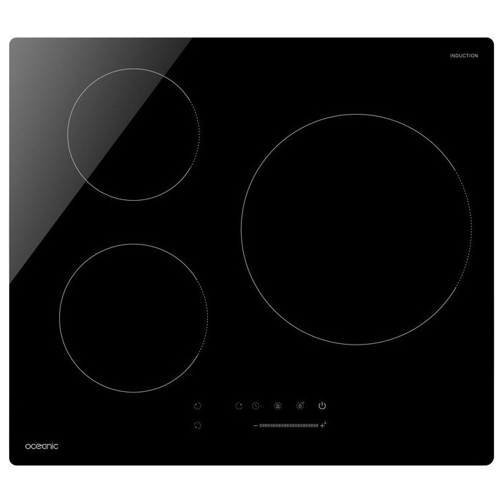 Table de cuisson a induction - OCEANIC - 3 foyers - 6500W - L60 x P52 cm - OCEATI3Z7B2 Table de cuisson a induction - OCEANIC - 3 foyers - 6500W - L60 x P52 cm - OCEATI3Z7B2