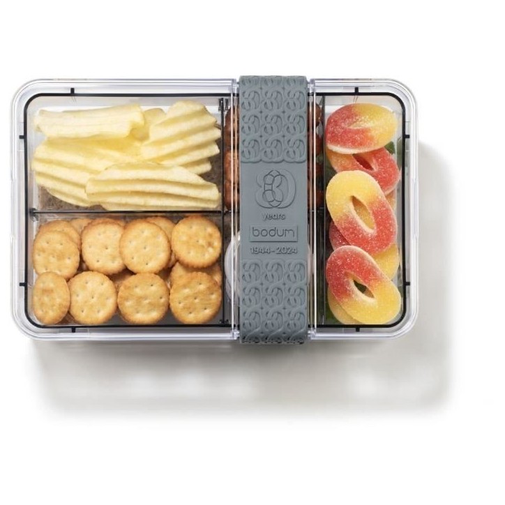 Lunch box compartimentée - BODUM - Bistro - Couverts - Gris Lunch box compartimentée - BODUM - Bistro - Couverts - Gris