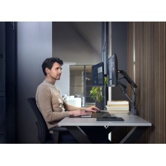 Support moniteur Dynamic - ONE FOR ALL - Vesa 100 - Double Bras - 13 et 32'' - 8kgs max - Hauteur réglable - Noir