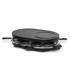 Raclette 3 en 1 - ONLI - ON1035N - 8 personnes - grill / crepiere