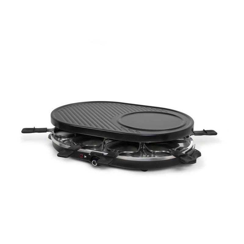 Raclette 3 en 1 - ONLI - ON1035N - 8 personnes - grill / crepiere