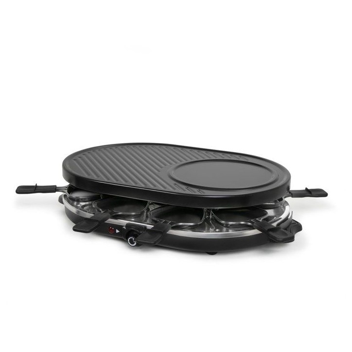 Raclette 3 en 1 - ONLI - ON1035N - 8 personnes - grill / crepiere