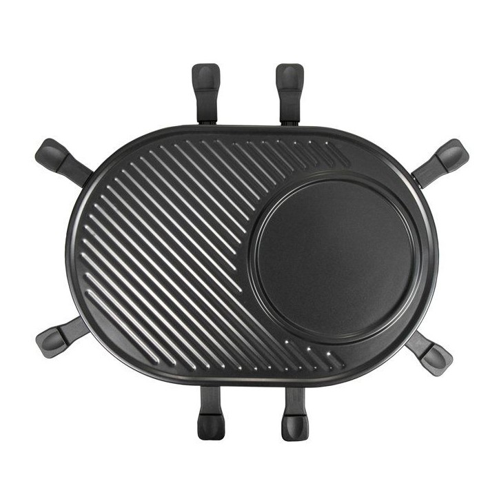 Raclette 3 en 1 - ONLI - ON1035N - 8 personnes - grill / crepiere